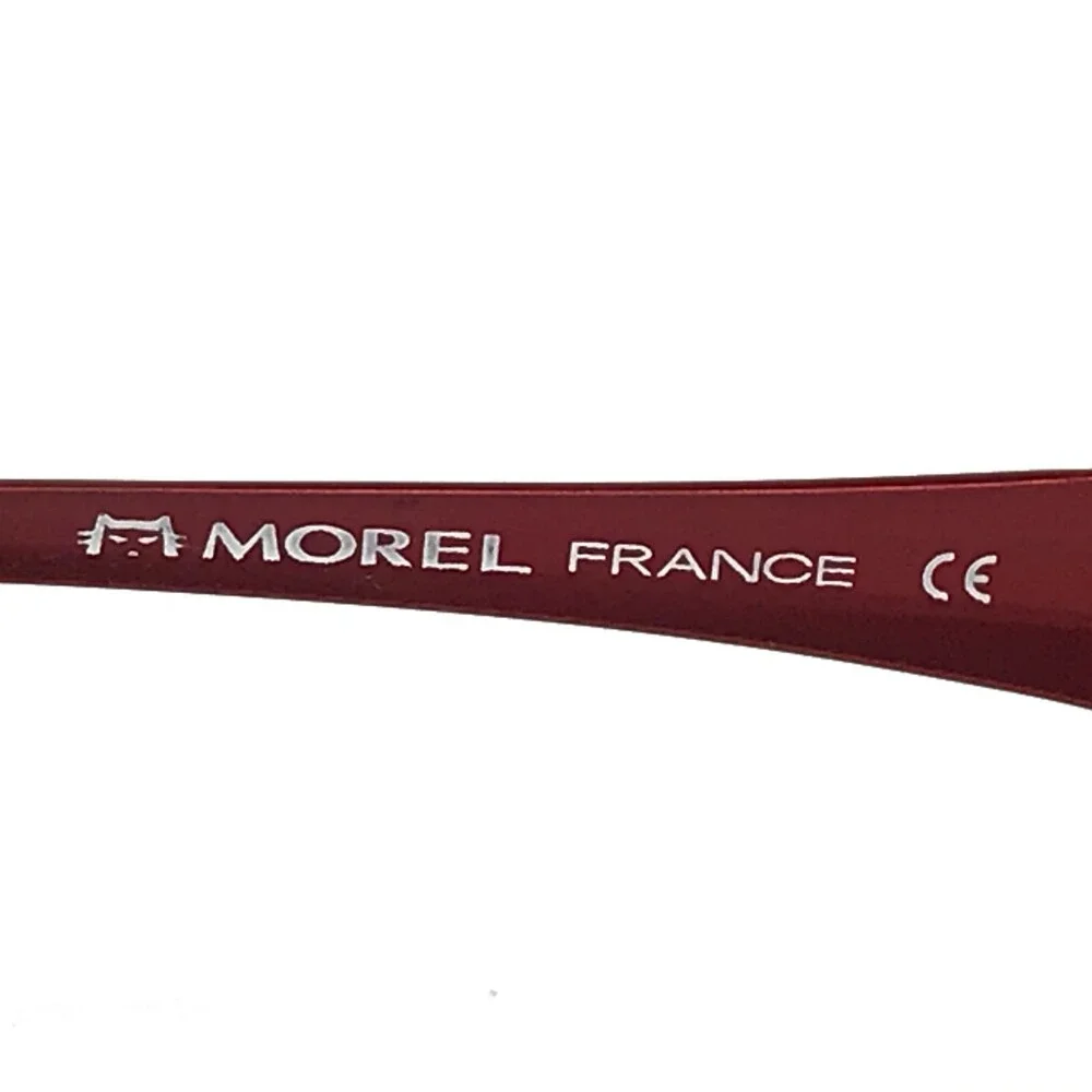 Morel Petite Eyeglasses Frames KOALI 6724K MR151 Black Red Rectangular 47-16-135